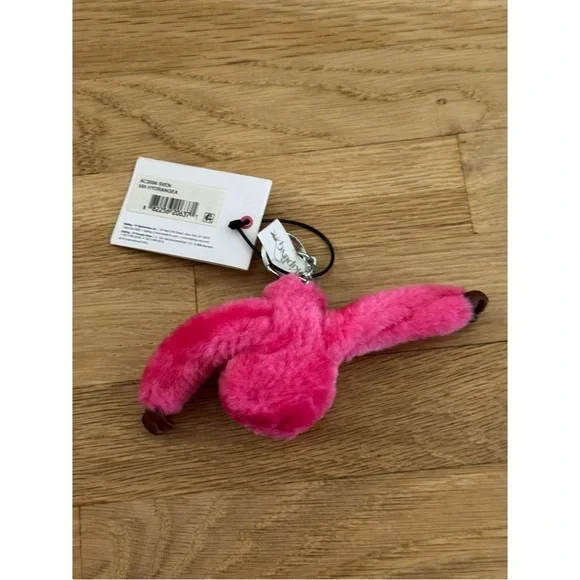 Kipling Fuchsia Hydrangea Sven Monkey Key Chain - Picture 3 of 11